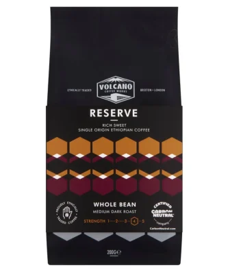 Volcano Coffee Works Reserve Rich Sweet Coffee Beans 200g