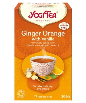 Yogi Tea Organic Ginger Orange with Vanilla Tea Bags 17 per pack