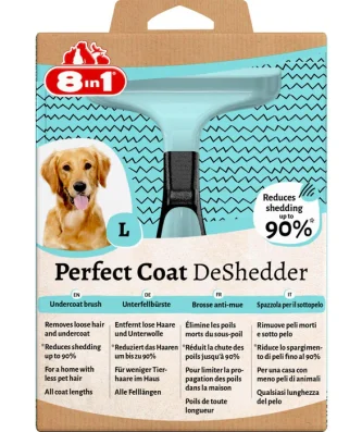 8 in 1 Perfect Coat DeShedder Dog L Grooming Comb