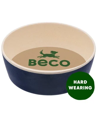 Beco Bamboo Midnight Blue Dog Feeding and Water Bowl Small