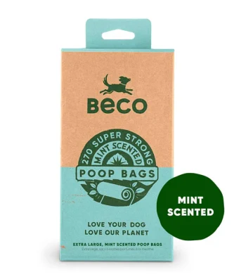 Beco Dog Poop Bags Mint Scented 270 per pack