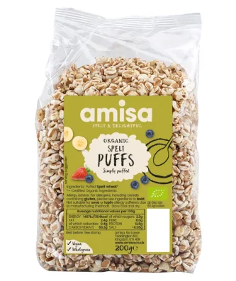 Amisa Organic Spelt Puffs 200g