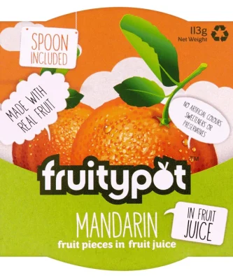 Fruity Pot Mandarin in Juice 113g