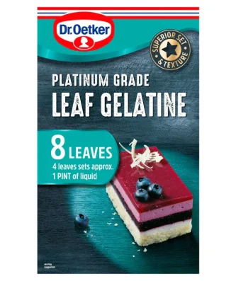 Dr. Oetker Platinum Grade Leaf Gelatine 13g
