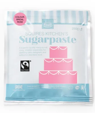 Squires Kitchen Pink Fairtrade Sugarpaste Ready to Roll Icing 250g