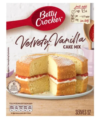 Betty Crocker Velvety Vanilla Cake Mix 425g