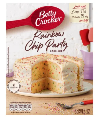 Betty Crocker Rainbow Chip Party Cake Mix 425g