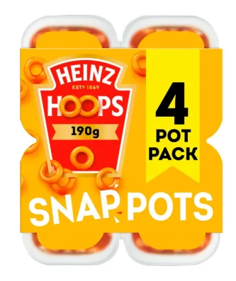 Heinz Hoops Snap Pots 4 x 190g