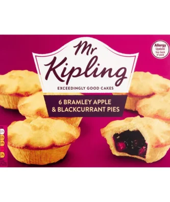 Mr Kipling Apple & Blackcurrant Pies 6 per pack