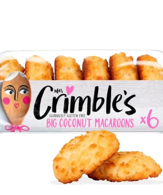Mrs Crimble's Gluten Free 6 Large Coconut Macaroons 180g