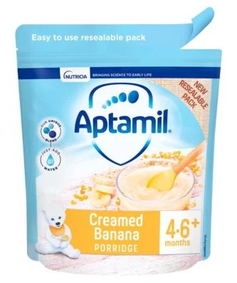 Aptamil Creamed Banana Porridge Baby Cereal 125g