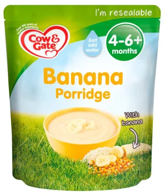 Cow & Gate Banana Porridge Baby Cereal 125g