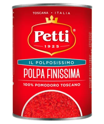 Petti 100% Italian Finely Chopped Tomatoes 400