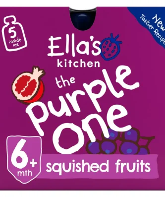 Ella's Kitchen Organic Smoothie Fruits The Purple One 5 x 90g