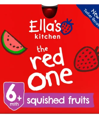 Ella's Kitchen Organic Smoothie Fruits The Red One 5 x 90g