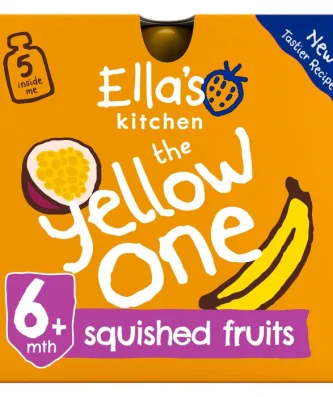 Ella's Kitchen Organic Smoothie Fruits The Yellow One 5 x 90g