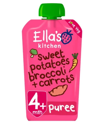 Ella's Kitchen Organic Sweet Potatoes, Broccoli & Carrots Baby Pouch 120g