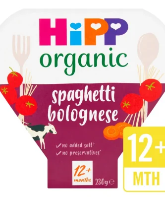 HiPP Organic Classic Spaghetti Bolognese Tray 1-3 Years 230g