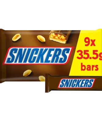 Snickers Chocolate Snack Size Bars Multipack 9 x 35.5g