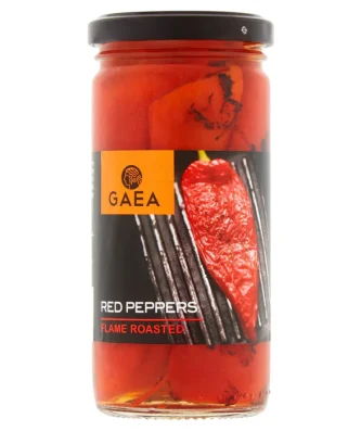 Gaea Red Peppers Flame Roasted 290g