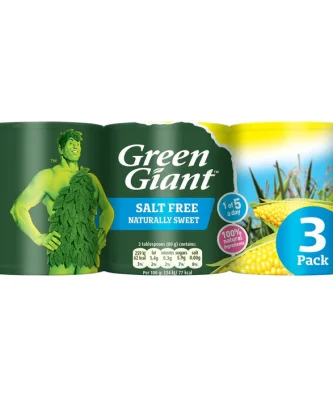 Green Giant Salt Free Sweetcorn 3 x 198g