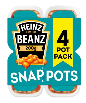 Heinz Beanz Snap Pot 4 x 200g