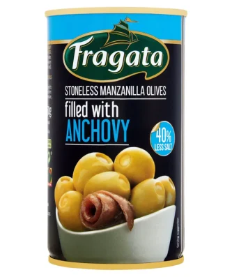 Fragata Olives Stuffed with Anchovy Reduced Salt 350g