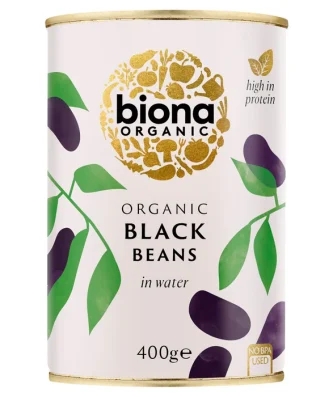 Biona Organic Black Beans in Water 400g