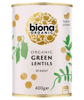 Biona Organic Green Lentils 400g