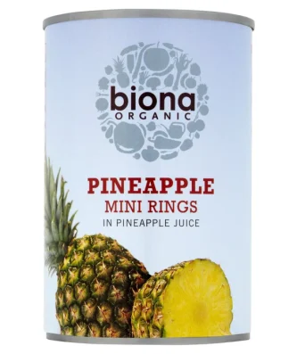 Biona Organic Pineapple Mini Rings 400g