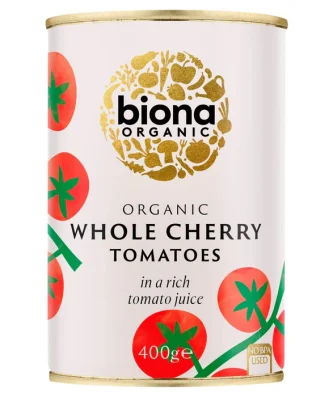 Biona Organic Whole Cherry Tomatoes 400g