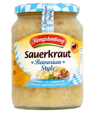 Hengstenberg Bavarian Style Sauerkraut Chucrut 680g