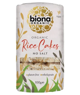 Biona Organic Rice Cakes No Salt 100g