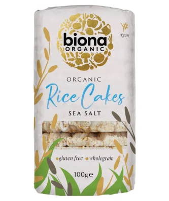 Biona Organic Rice Cakes With Sea Salt 100g