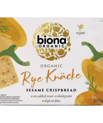 Biona Organic Rye Sesame Crispbread 200g