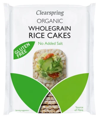 Clearspring Organic Rice Cakes with No Added Salt 130g