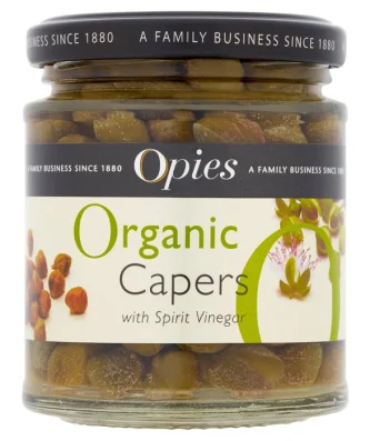 Opies Organic Capers in Spirit Vinegar 180g