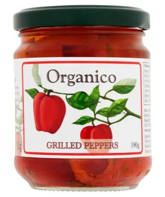 Organico Grilled Peppers 190g
