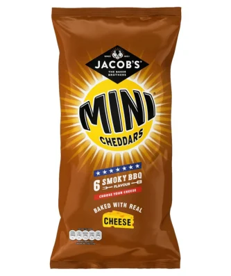 Jacob's Mini Cheddars BBQ 6 per pack