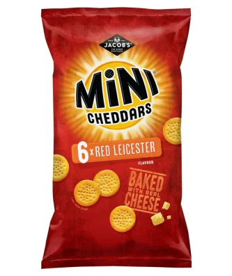 Jacob's Mini Cheddars Red Leicester 6 x 25g