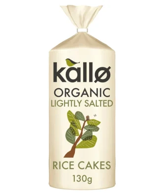 Kallo Organic Thick Slightly Salted Rice Cakes 130g