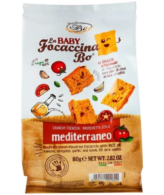 La Focaccina Bo Mediterranean Baby Focaccina 80g