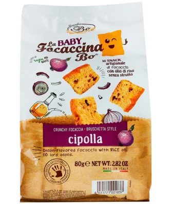 La Focaccina Bo Onion Baby Focaccina 80g