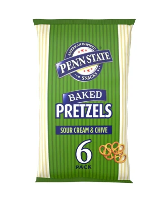 Penn State Sour Cream & Chive Multipack Pretzels 6 x 22g