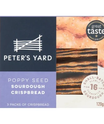 Peter's Yard Poppy Seed Sourdough Crispbread 120g