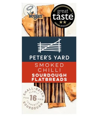 Peter's Yard Smoked Chilli Sourdough Flatbreads 115g