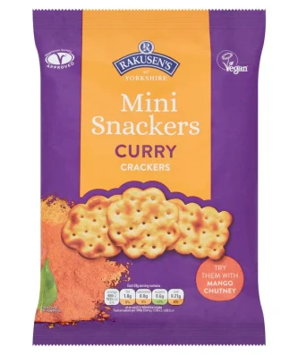 Rakusen's Curry Flavoured Snackers 85g