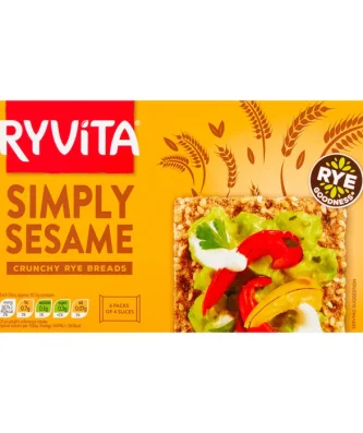 Ryvita Crispbread Simply Sesame Crunchy Rye 250g