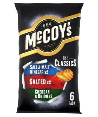 McCoy's Ridge Cut Crisps Variety 6 x 25g