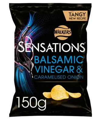 Sensations Caramelised Onion & Balsamic Vinegar Crisps 150g